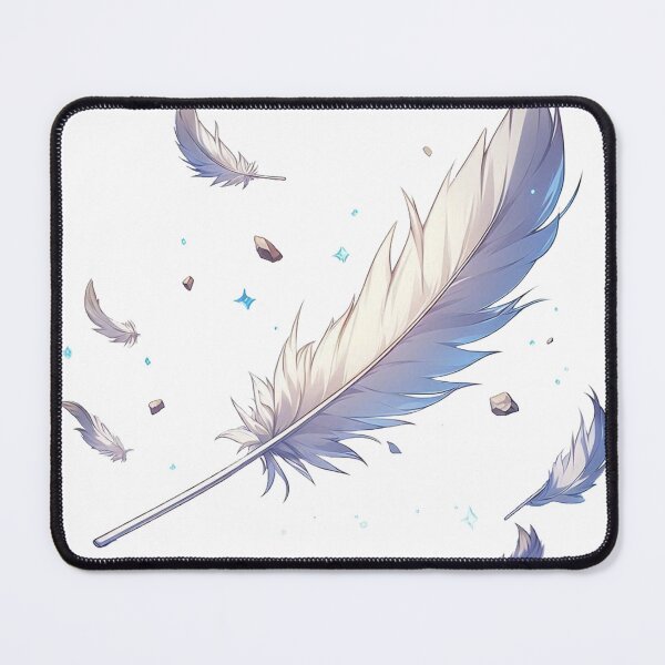 Item preview, White Feather Drifting with Blue Starlight designed and sold by AcruxUltra.