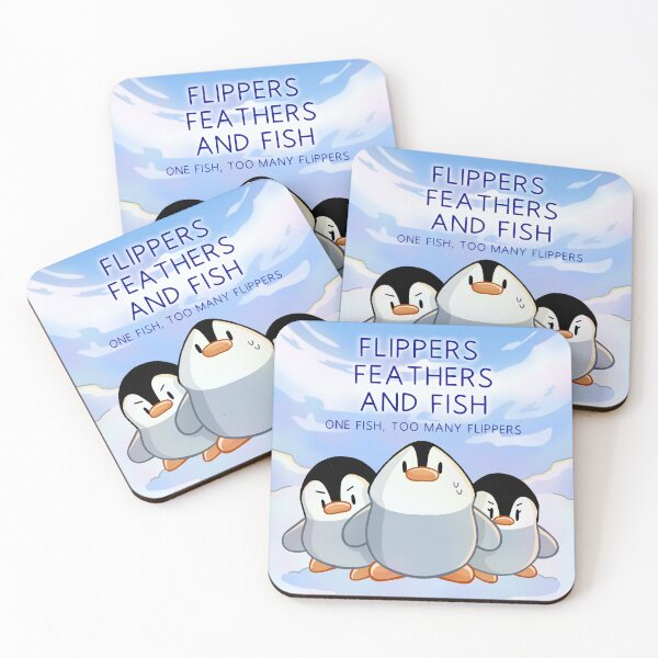 Item preview, Flippers, Feathers, and Fish Comic Cover designed and sold by franzieart.