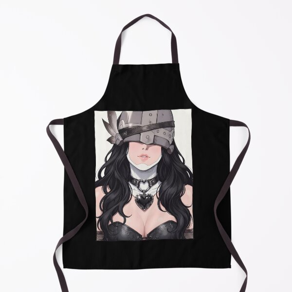 Item preview, Dark girl with knight's helmet and heart designed and sold by OH-MY-GOTH.