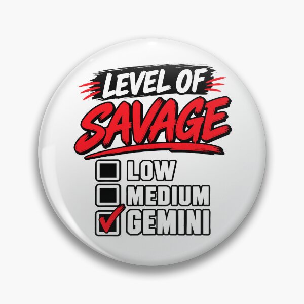 Item preview, Level Of Savage Gemini | Funny Zodiac Checklist | Gemini T-Shirt designed and sold by ZIGLWORKS.