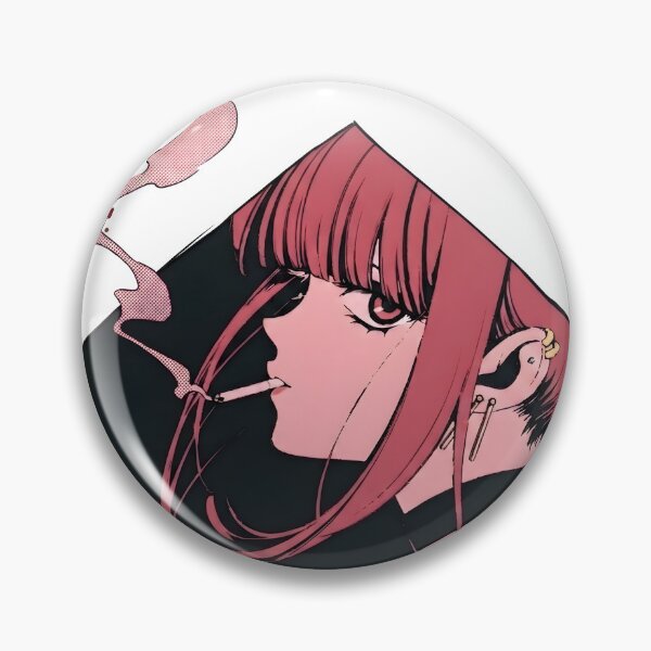Item preview, Dark anime girl with a cigarette designed and sold by OH-MY-GOTH.