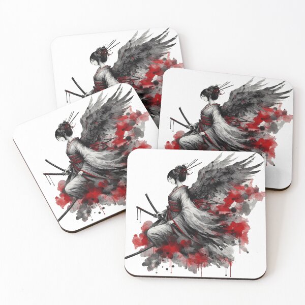 Item preview, Winged Ink Warrior in Crimson Silence designed and sold by AcruxUltra.