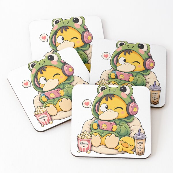 Item preview, Game & Chill Duck – Cozy Gamer Duck With Headphones designed and sold by Ramadane_design1.