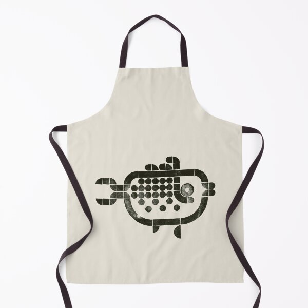 Item preview, Blue current — Fish | Geometric Marine Art - black designed and sold by POCOmuchoStudio.