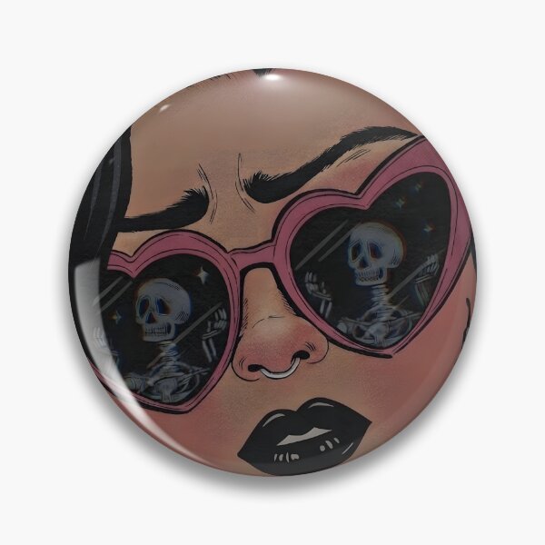 Item preview, Sad goth girl in heart sunglasses designed and sold by OH-MY-GOTH.
