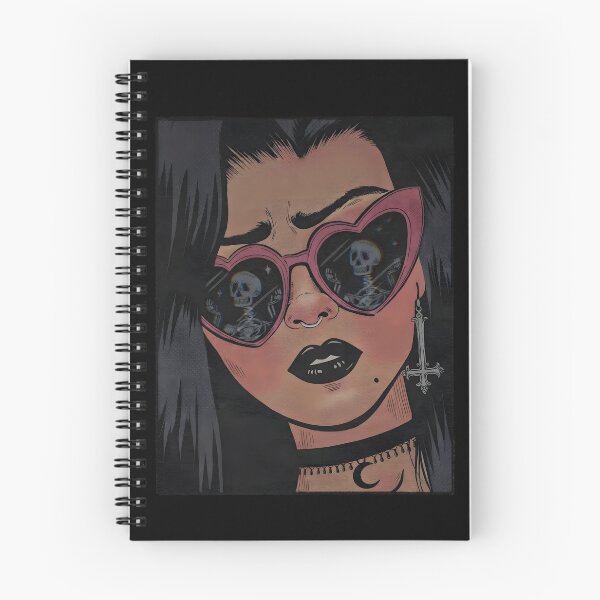 Item preview, Sad goth girl in heart sunglasses designed and sold by OH-MY-GOTH.