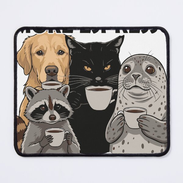 Item preview, More Espresso Less Depresso Cute Animals designed and sold by TEEDESIGMSTUDIO.