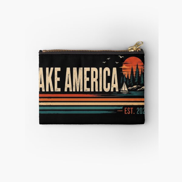 Item preview, Lake America EST 2026 Vintage Retro Sunset Boating Camping designed and sold by haitrieuic96.