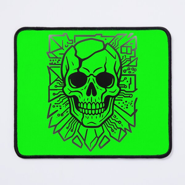Item preview, Dark Cybernetic Skull Circuits designed and sold by MarCinu Art.