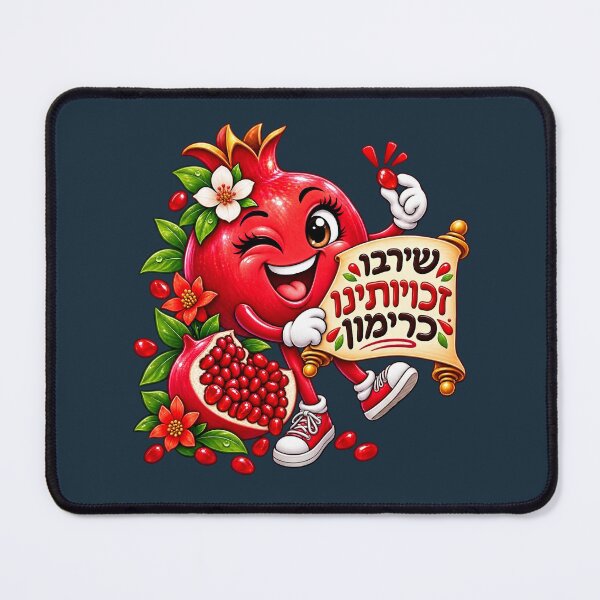 Item preview, Rosh Hashanah Pomegranate Hebrew Sweet New Year designed and sold by OMdesign10.