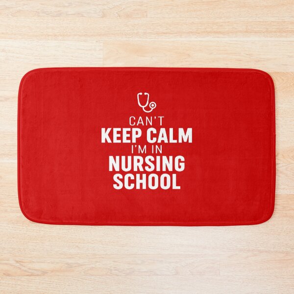 Item preview, NURSING SCHOOL - can't keep calm I'm in nursing school designed and sold by YNELENT.