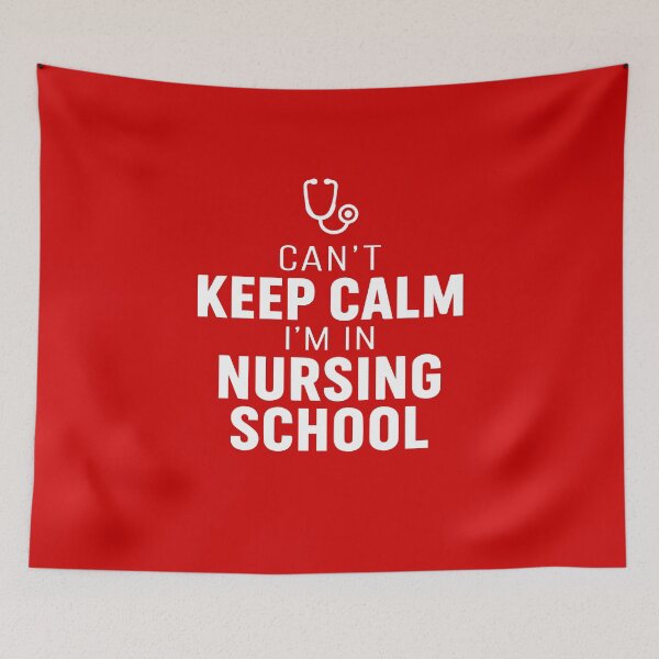 Item preview, NURSING SCHOOL - can't keep calm I'm in nursing school designed and sold by YNELENT.