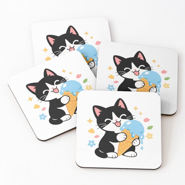 Item preview, Cute Cat Ice Cream Lover T-Shirt | Funny Kawaii Cat Summer Design designed and sold by Cool Tee World .
