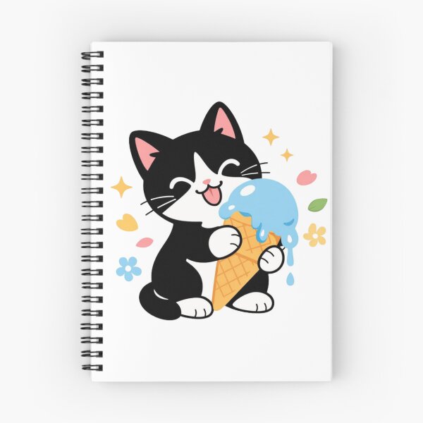 Item preview, Cute Cat Ice Cream Lover T-Shirt | Funny Kawaii Cat Summer Design designed and sold by Cool Tee World .