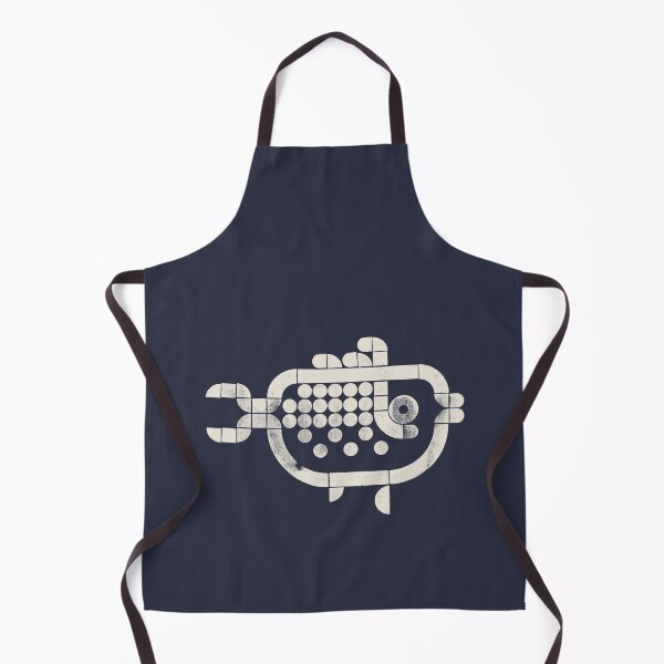 Item preview, Blue current — Fish | Geometric Marine Art - cream designed and sold by POCOmuchoStudio.