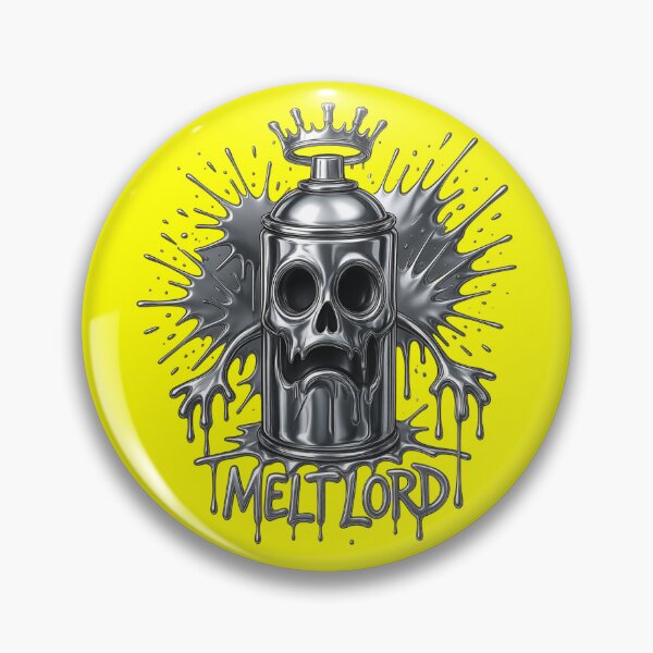 Item preview, Melt Lord Spray Can Skull designed and sold by MarCinu Art.