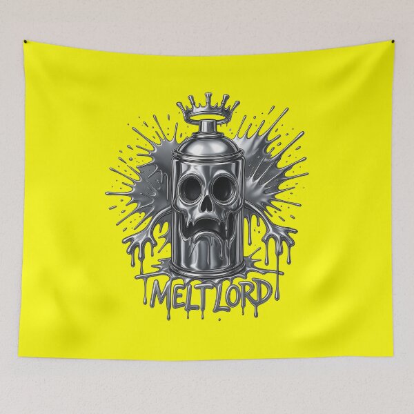 Item preview, Melt Lord Spray Can Skull designed and sold by MarCinu Art.