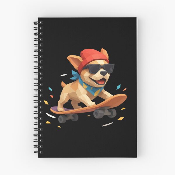 Item preview, Low Poly Skater Dog Geometric Pet designed and sold by MarCinu Art.