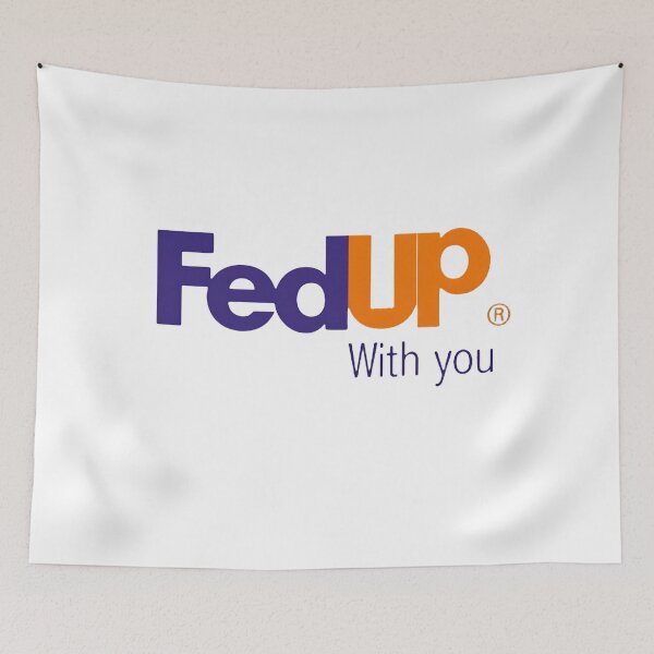 Item preview, FedUp With You Parody Artwork | Sarcastic Corporate Logo Print | Funny Office Wall Art designed and sold by MusixMerch.