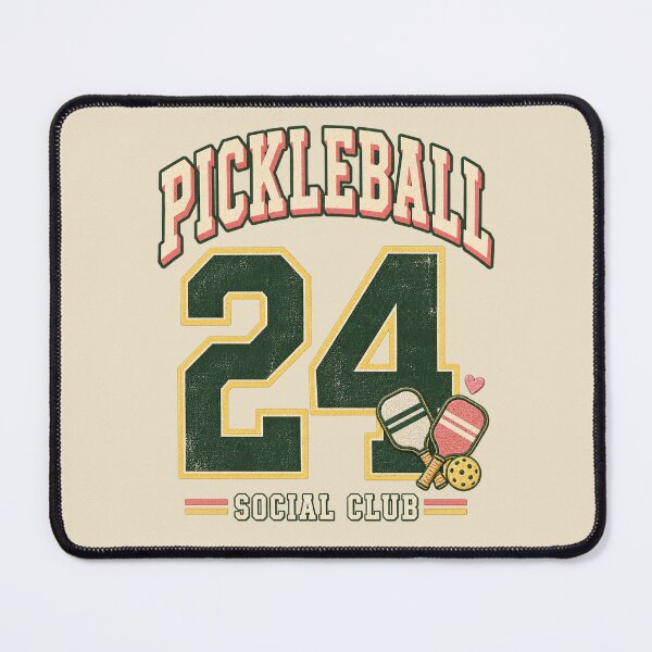 Item preview, Pickleball 24 Social Club Retro Varsity Design designed and sold by Doodle Souq.
