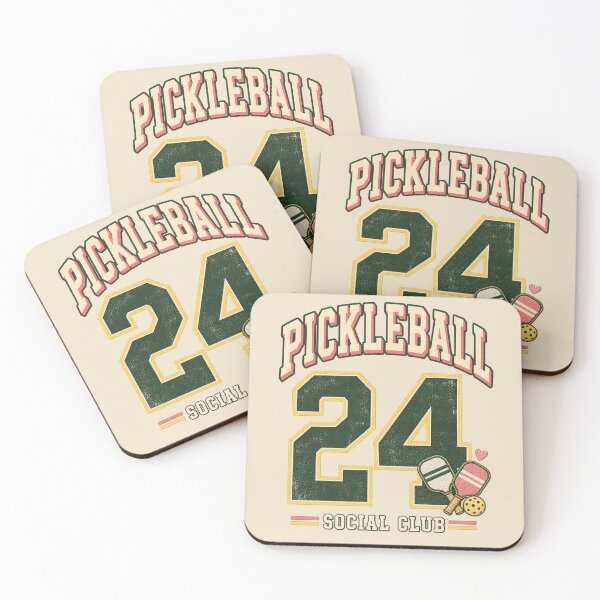 Item preview, Pickleball 24 Social Club Retro Varsity Design designed and sold by Doodle Souq.