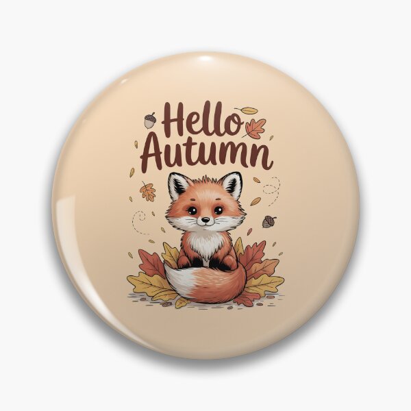 Item preview, Hello Autumn with Cute Fox designed and sold by Moonody Designs.