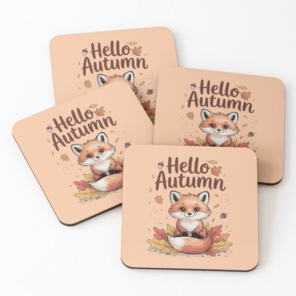 Item preview, Hello Autumn with Cute Fox designed and sold by Moonody Designs.