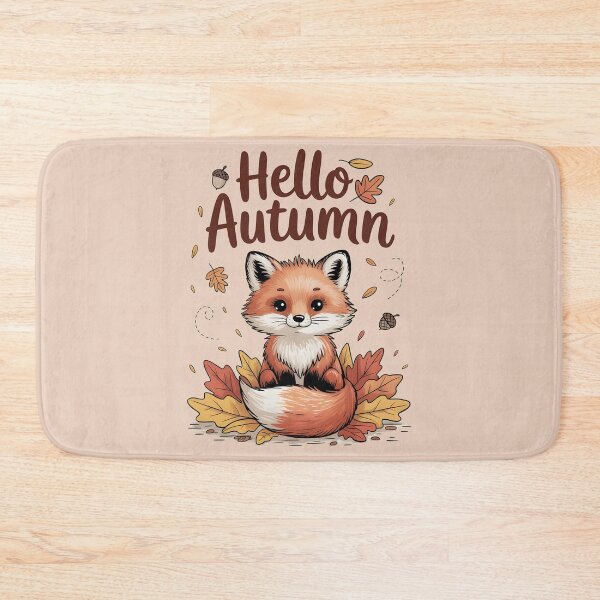 Item preview, Hello Autumn with Cute Fox designed and sold by Moonody Designs.