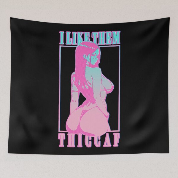 Item preview, I Like Them Thicc Nico #3 Wanted Poster Parody Pastel-Pink-Blue Duotone designed and sold by MikaseSan.