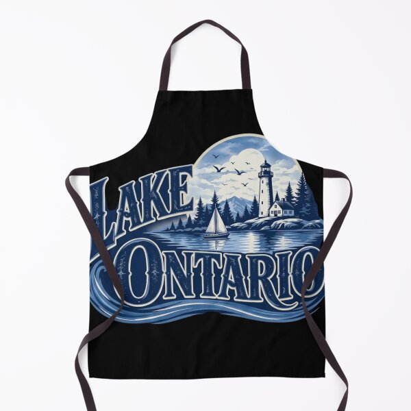 Item preview, Lake Ontario Lighthouse Sailboat Vintage Blue Nautical designed and sold by haitrieuic96.