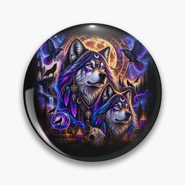 Item preview, Occult Wolves – Guardians of the Arcane Moon designed and sold by TroviTutto.