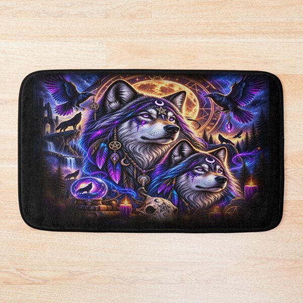 Item preview, Occult Wolves – Guardians of the Arcane Moon designed and sold by TroviTutto.