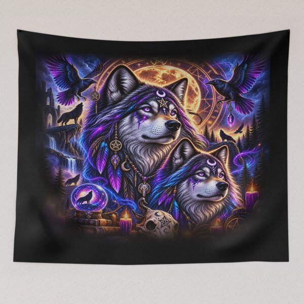 Item preview, Occult Wolves – Guardians of the Arcane Moon designed and sold by TroviTutto.
