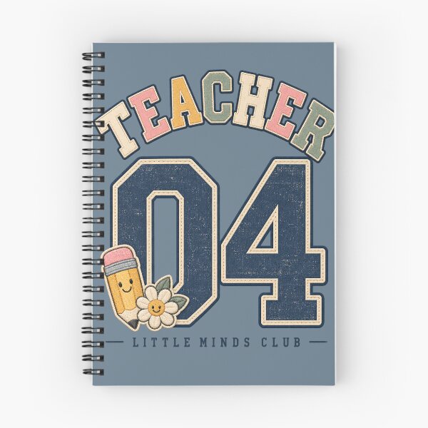 Item preview, Teacher 04 Little Minds Club Retro Varsity Design designed and sold by Doodle Souq.