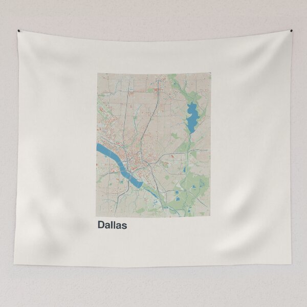 Item preview, Dallas Minimalistic Map Art designed and sold by MapsNerd.