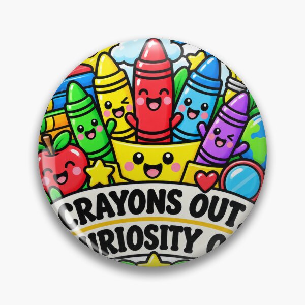 Item preview, Crayons Out Curiosity On Preschool Teacher designed and sold by supertae.