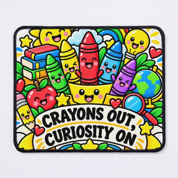 Item preview, Crayons Out Curiosity On Preschool Teacher designed and sold by supertae.