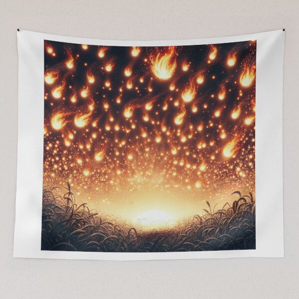 Item preview, Rain of Fire Across the Night Sky designed and sold by AcruxUltra.