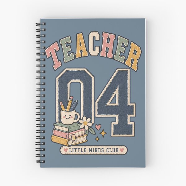 Item preview, Teacher 04 Little Minds Club Retro Varsity Design designed and sold by Doodle Souq.