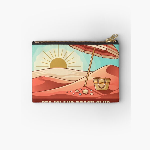 Item preview, Sea Island Georgia Beach Club Umbrella Vintage Badge Sticker designed and sold by DetourDgn.