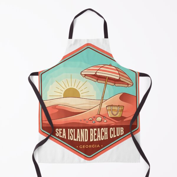 Item preview, Sea Island Georgia Beach Club Umbrella Vintage Badge Sticker designed and sold by DetourDgn.