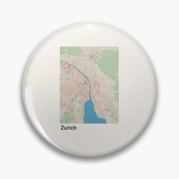 Item preview, Zurich Minimalistic Map Art designed and sold by MapsNerd.