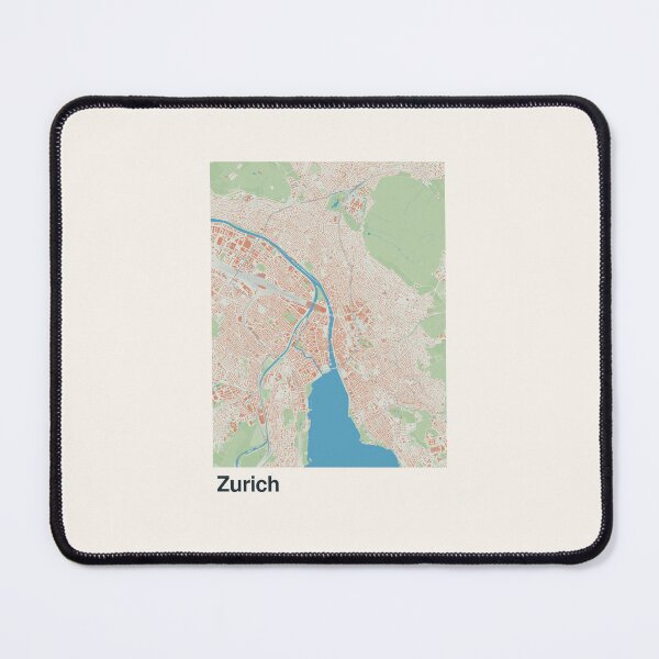 Item preview, Zurich Minimalistic Map Art designed and sold by MapsNerd.