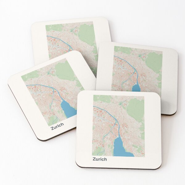 Item preview, Zurich Minimalistic Map Art designed and sold by MapsNerd.