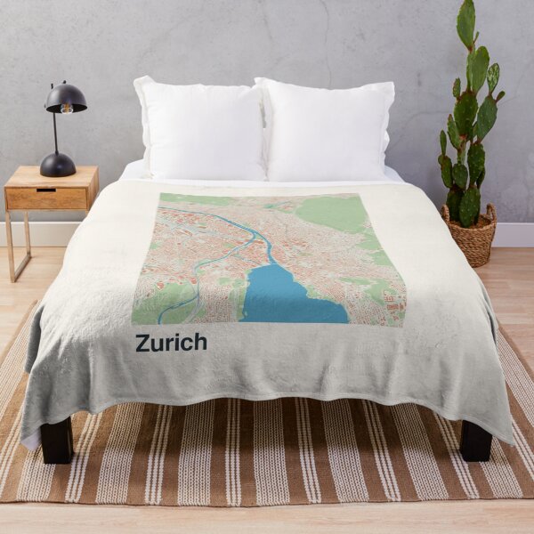 Artikelvorschau, Minimalistische Kartenkunst aus Zürich entworfen und verkauft von MapsNerd.