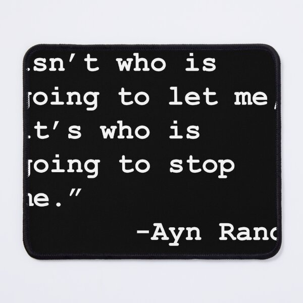 Item preview, ayn rand quotes designed and sold by MarkGraya.