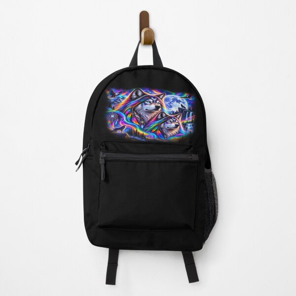 Item preview, Rainbow Wolves – Guardians of the Magical Aurora designed and sold by TroviTutto.