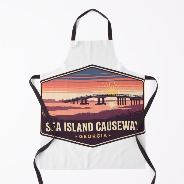 Item preview, Sea Island Georgia Causeway Bridge Vintage Travel Badge Sticker designed and sold by DetourDgn.