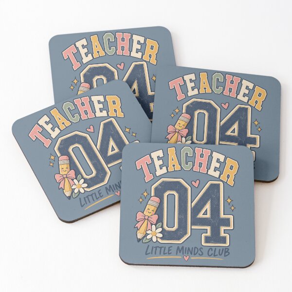 Item preview, Teacher 04 Little Minds Club Retro Varsity Design designed and sold by Doodle Souq.