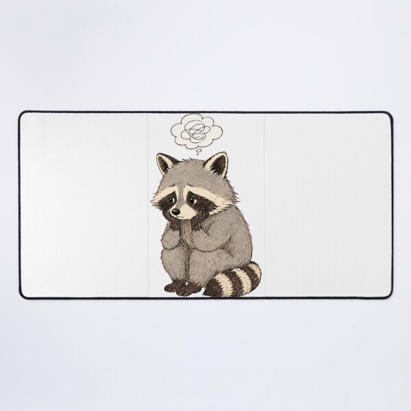 Item preview, A raccoon who worries designed and sold by RobertMartinArt.